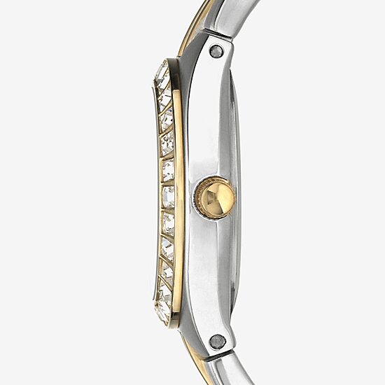 Relic By Fossil Relic Womens Two Tone Bracelet Watch Zr11775