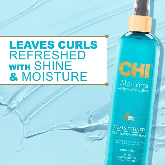 Chi Aloe Vera With Agave Curl Reactivating Styling Product - 6 oz.