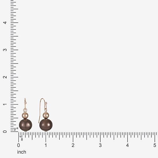 Liz Claiborne Womens Round Drop Earrings