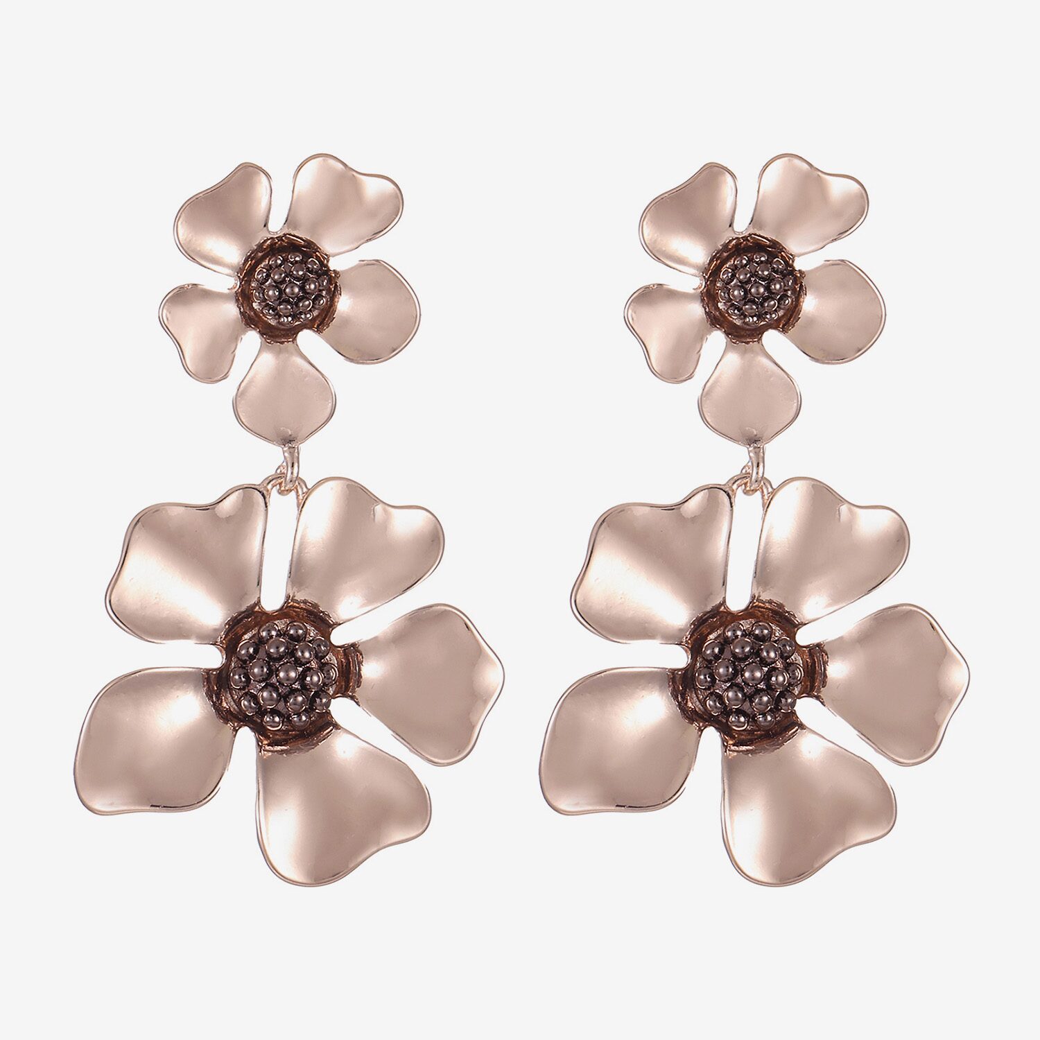 Liz Claiborne Womens Flower Hypoallergenic Drop Earrings