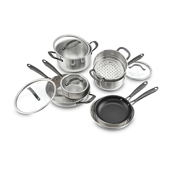 Cuisinart Pure Radiance Stainless Steel 11-pc. Cookware Set