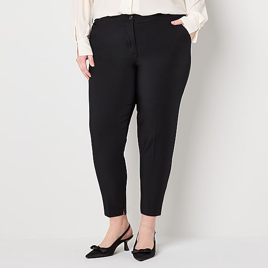 Worthington Plus Womens Ankle Pant