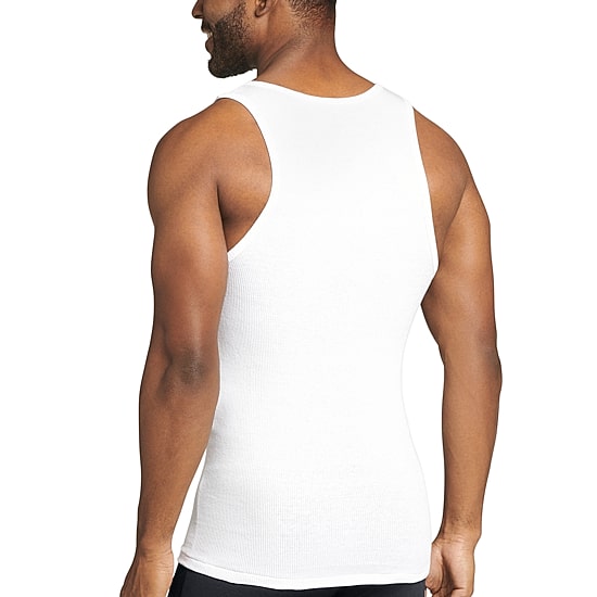 Jockey Cotton Bonus Pack Mens Scoop Neck Sleeveless Quick Dry 5 Pack Tank