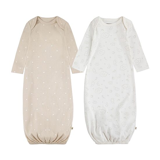 Huggies Baby Boys Crew Neck Long Sleeve 2-pc. Nightgown