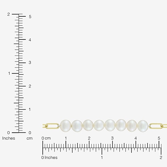 Womens 14K Gold Over Silver 7.25 Inch Solid Link Chain Bracelet