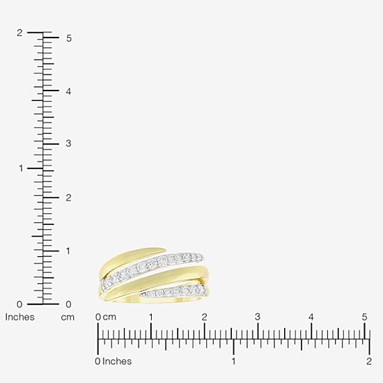 (H-I / Si1) Womens 3.5MM 3/8 CT. T.W. Lab Grown White Diamond 14K Gold Over Silver Band