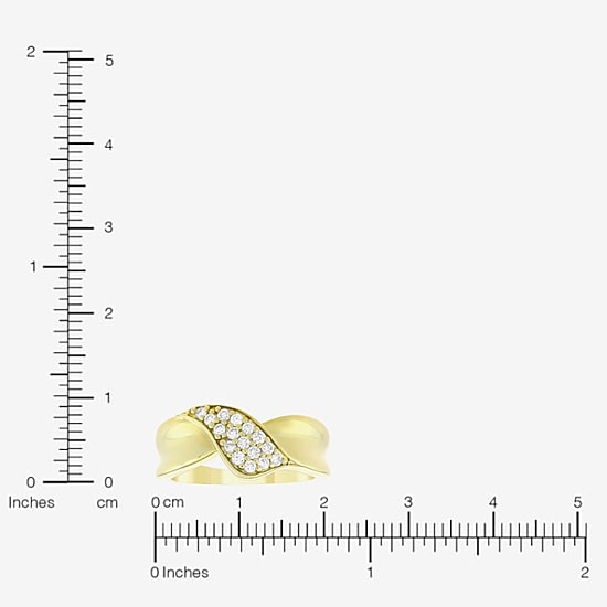 (H-I / Si1) Womens 2MM 1/4 CT. T.W. Lab Grown White Diamond 14K Gold Over Silver Band