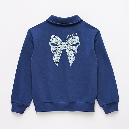 Thereabouts Little & Big Kid Girls Long Sleeve Casual Quarter-Zip Pullover