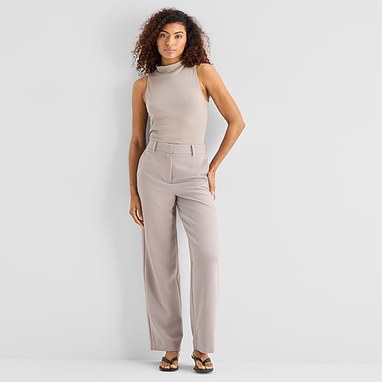 a.n.a Womens Funnel Neck Sleeveless Tank Top