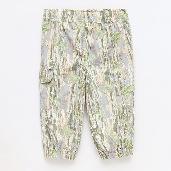 Okie Dokie Baby Boys Mid Rise Cuffed Cargo Pant