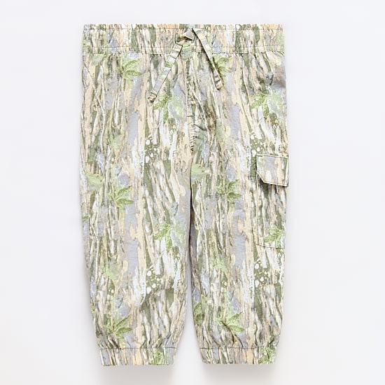 Okie Dokie Baby Boys Mid Rise Cuffed Cargo Pant