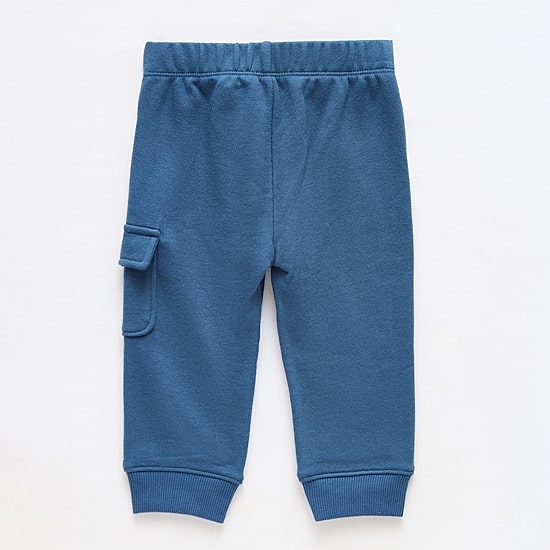 Okie Dokie Baby Boys Cinched Regular Fit French Terry Pull-On Pant