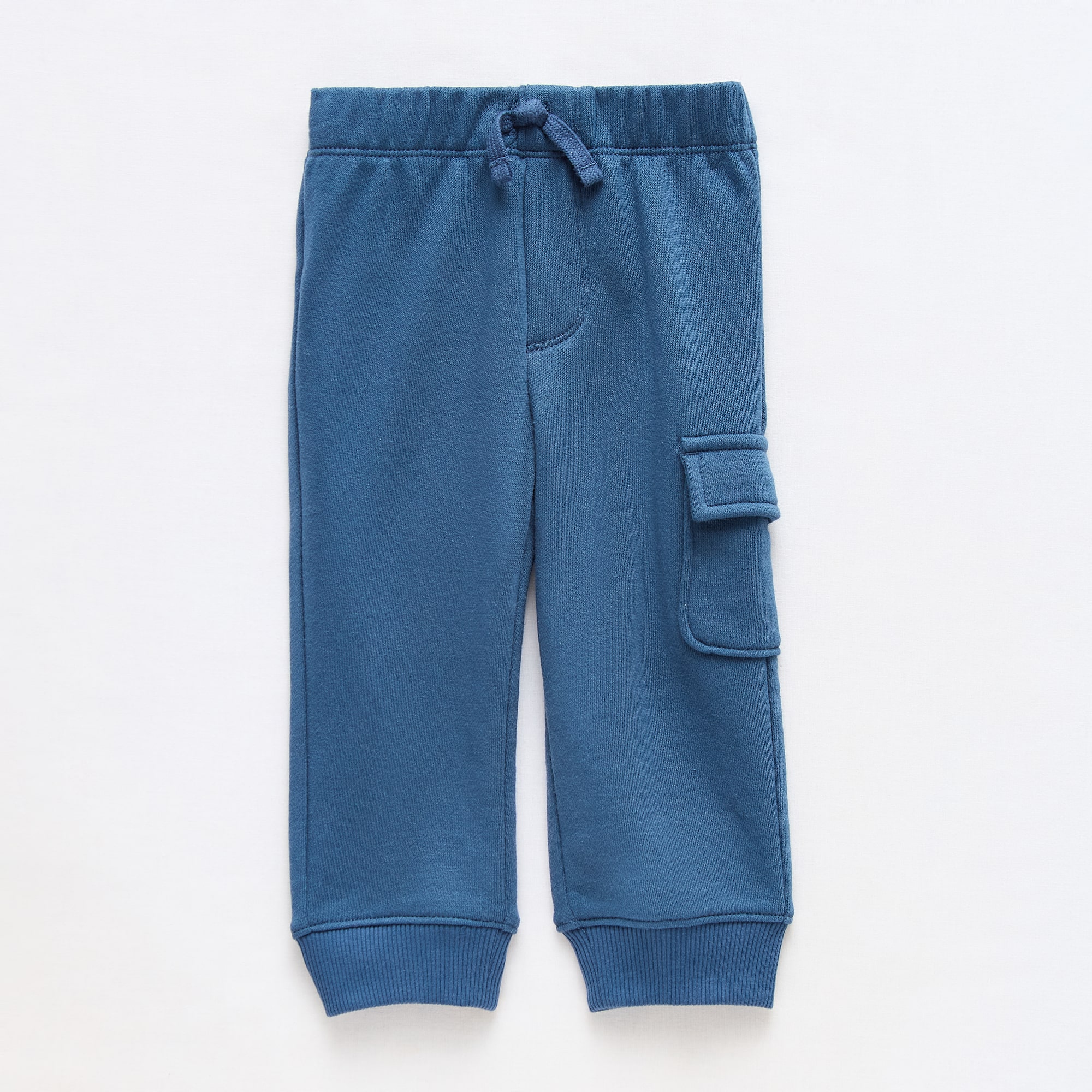 Okie Dokie Baby Boys Cinched Regular Fit French Terry Pull-On Pant