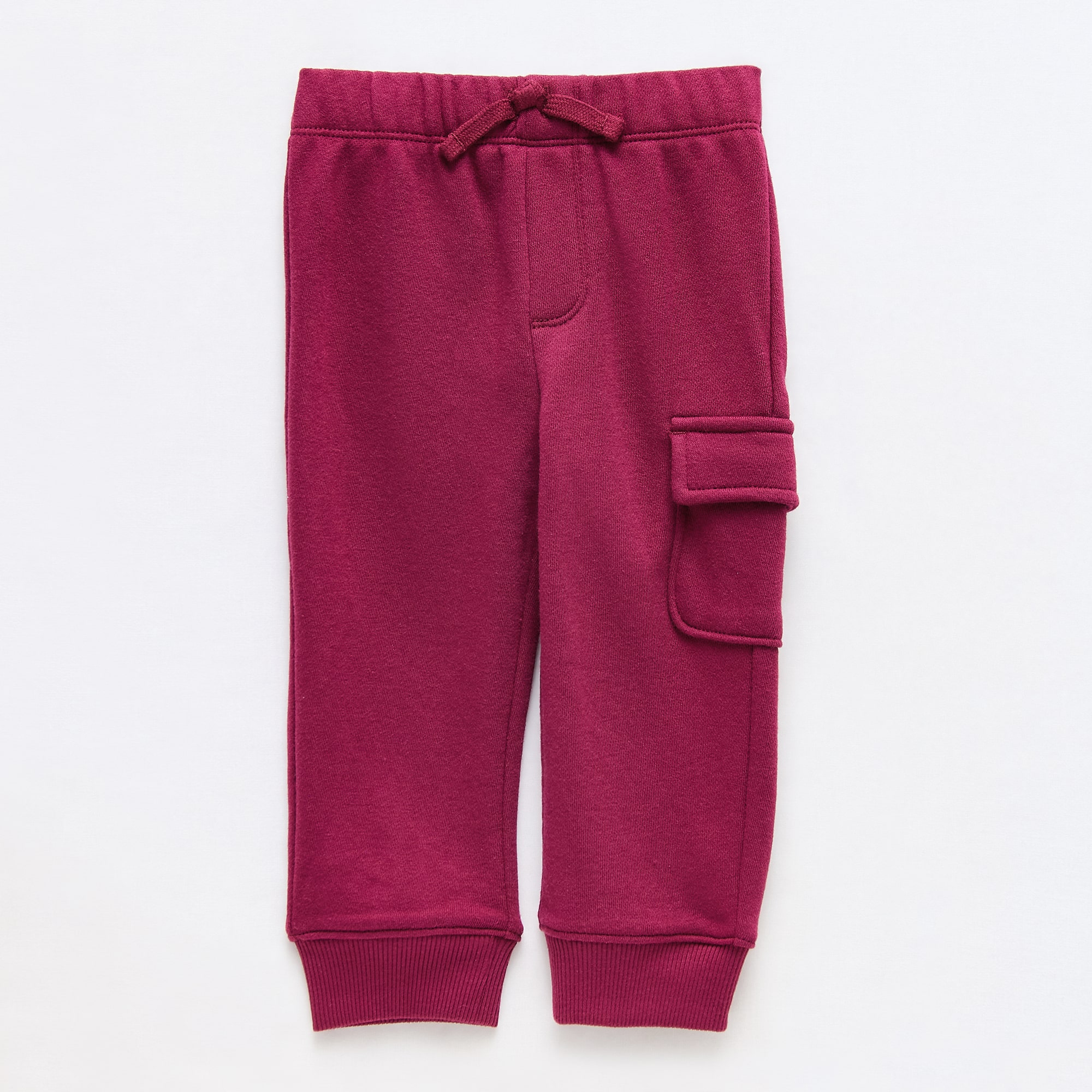 Okie Dokie Baby Boys Cinched Regular Fit French Terry Pull-On Pant