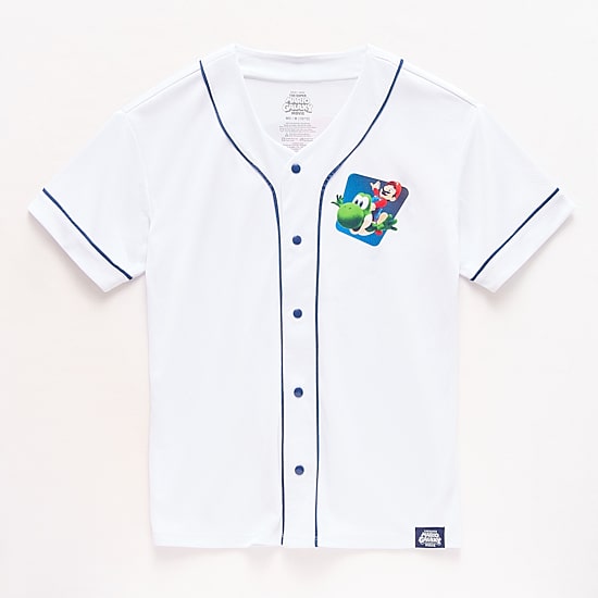 Little & Big Kid Boys V Neck Super Mario Yoshi Short Sleeve Jersey