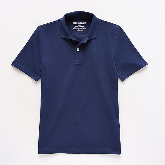 Thereabouts Little & Big Kid Boys Short Sleeve Regular Fit Polo Shirt