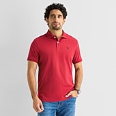 U.S. Polo Assn. Interlock Mens Classic Fit Short Sleeve Polo Shirt