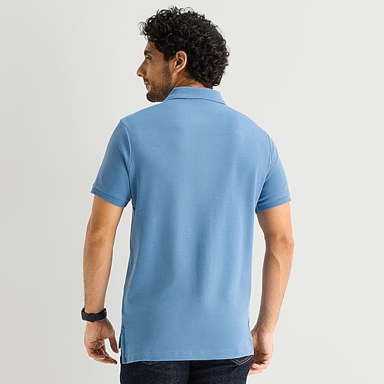 U.S. Polo Assn. Interlock Mens Classic Fit Short Sleeve Polo Shirt