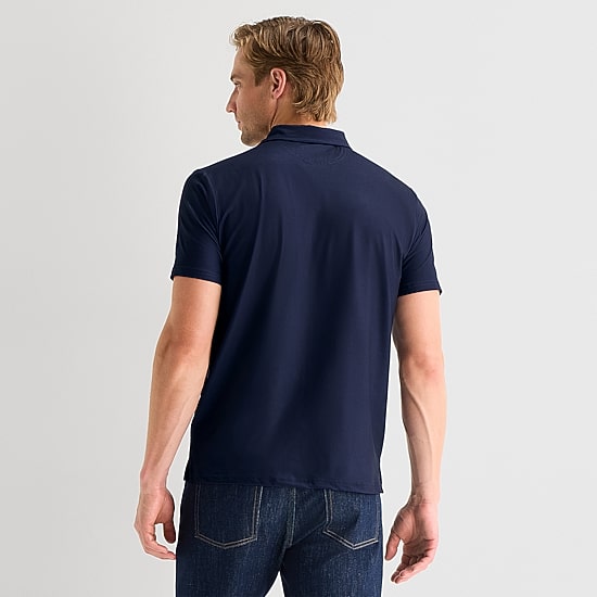 U.S. Polo Assn. Performance Stripe Mens Classic Fit Short Sleeve Polo Shirt