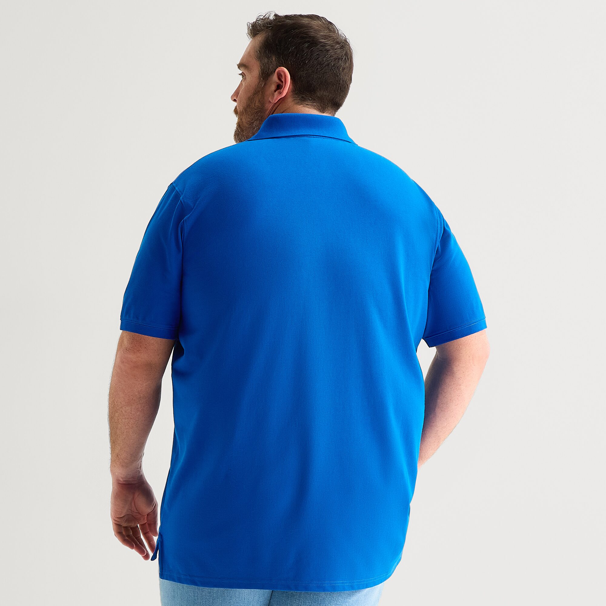 St. John's Bay Premium Stretch Big and Tall Mens Classic Fit Short Sleeve Polo Shirt