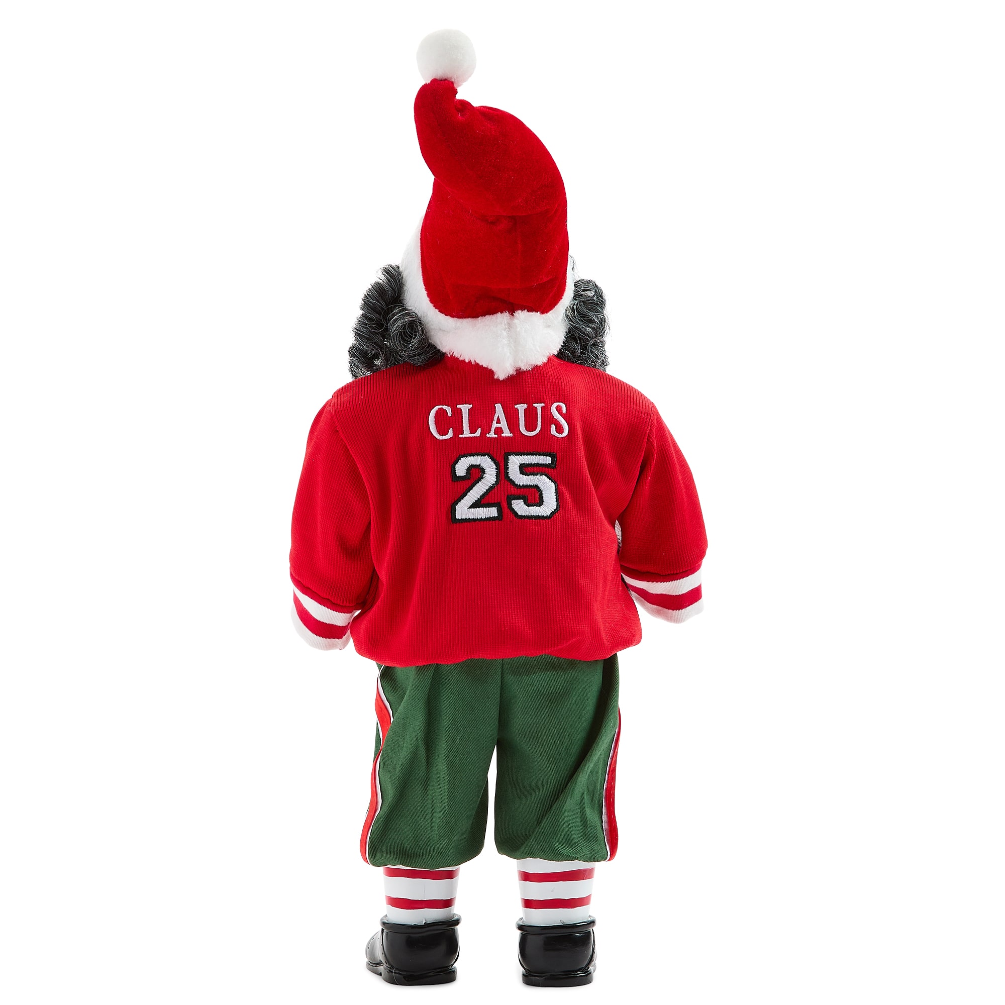 North Pole Trading Co. African American 18" Football Christmas Santa Figurine
