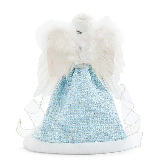 North Pole Trading Co. African American 12" Light Blue Angel Christmas Angels Figurine