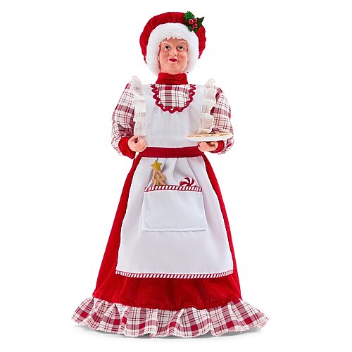 North Pole Trading Co . Christmas Santa Figurine In Red