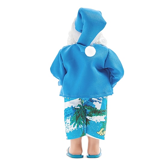 North Pole Trading Co. 12" Beach Christmas Santa Figurine