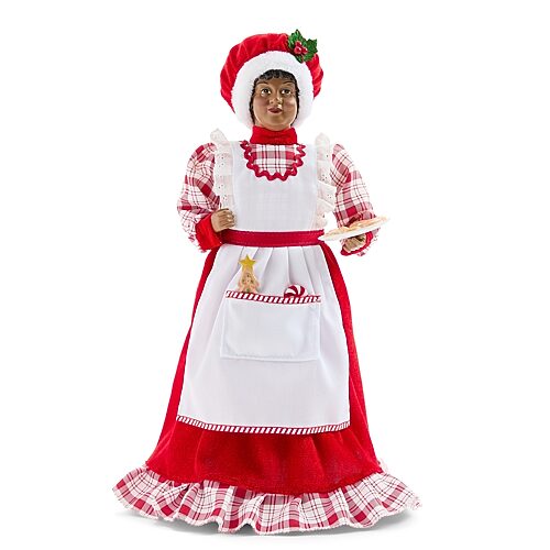 North Pole Trading Co . Christmas Santa Figurine In Red