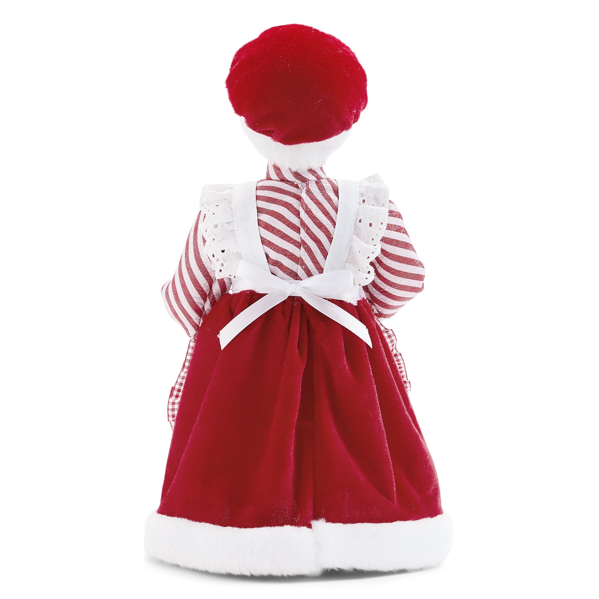 North Pole Trading Co. African American 12" Candy Ms. Christmas Santa Figurine