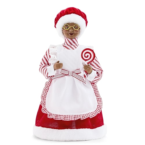 North Pole Trading Co . Christmas Santa Figurine In Red