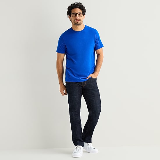 St. John's Bay Super Soft Mens Crew Neck Short Sleeve Stretch Fabric T-Shirt