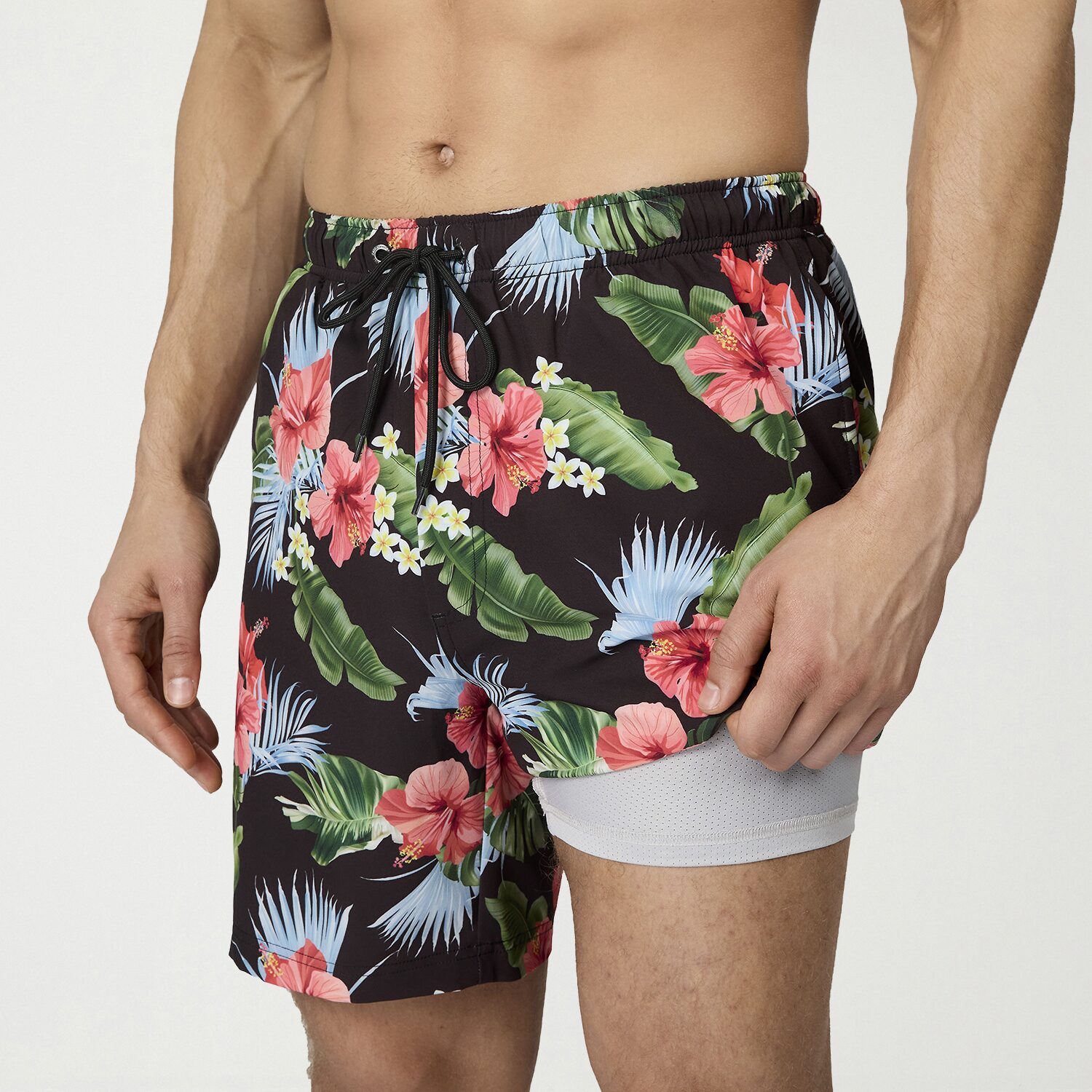 Free Country Mens 7" Camouflage Swim Trunks