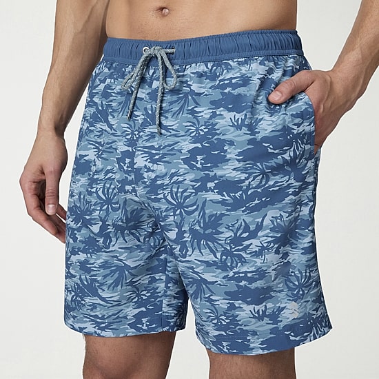 Free Country Mens 7" Camouflage Swim Trunks