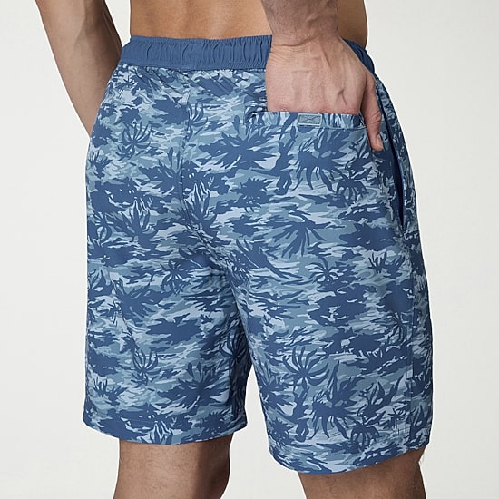 Free Country Mens 7" Camouflage Swim Trunks