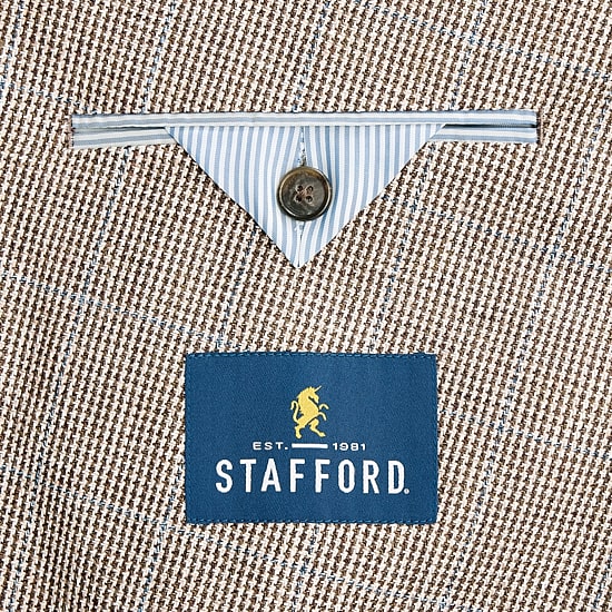 Stafford Mens Classic Fit Linen Sport Coat