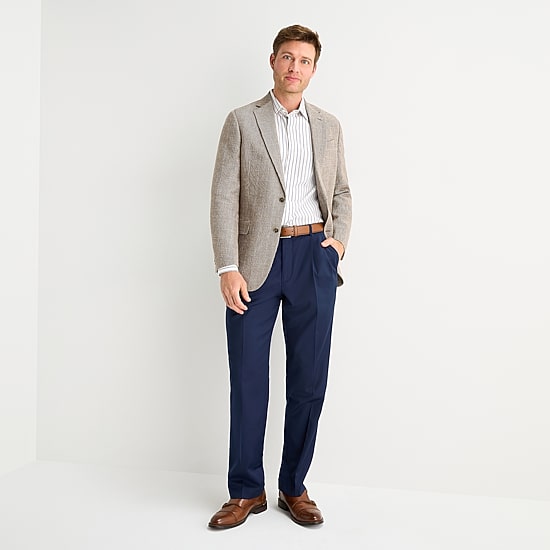 Stafford Mens Classic Fit Linen Sport Coat