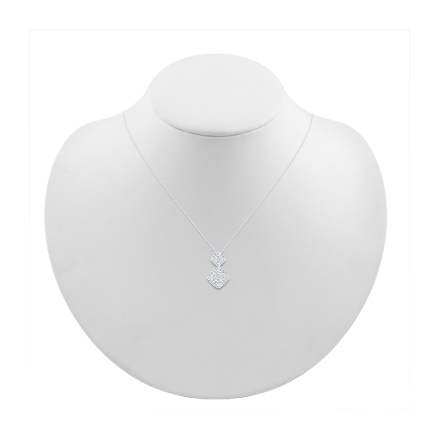 Womens / CT. T.W. Natural White Diamond 10K Gold 18 Inch Pendant Necklace