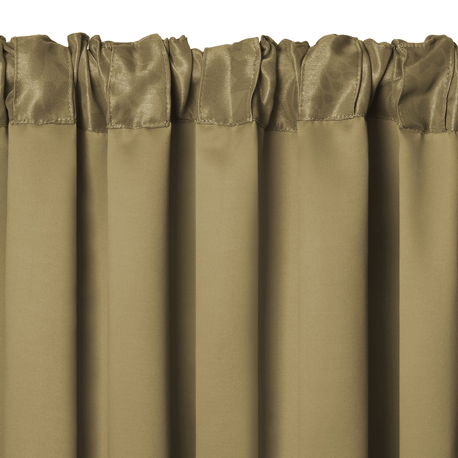 Threadmade Antonia Floral Damask Back Tab Embellished Blackout Single Curtain Panel