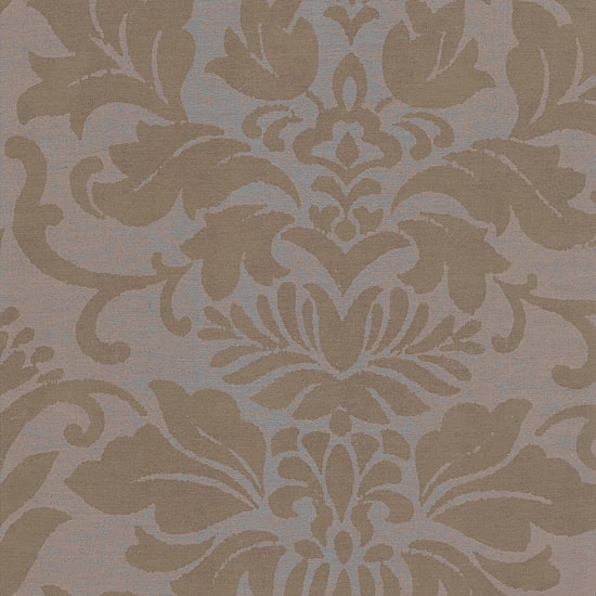 Threadmade Antonia Floral Damask Back Tab Embellished Blackout Single Curtain Panel