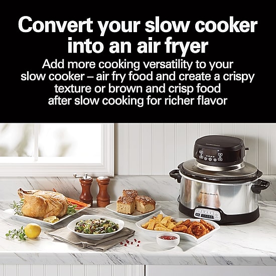 Hamilton Beach Air Fryer Lid For 6 Quart Slow Cookers