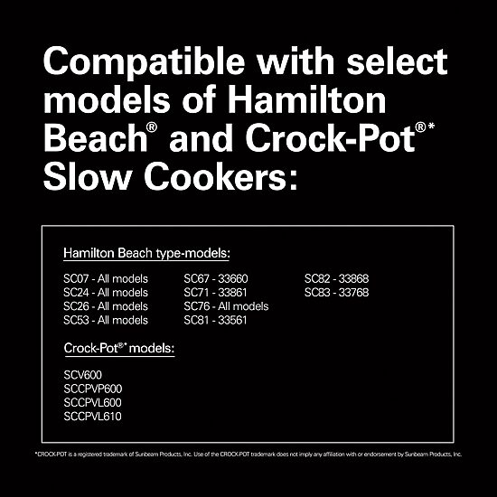 Hamilton Beach Air Fryer Lid For 6 Quart Slow Cookers