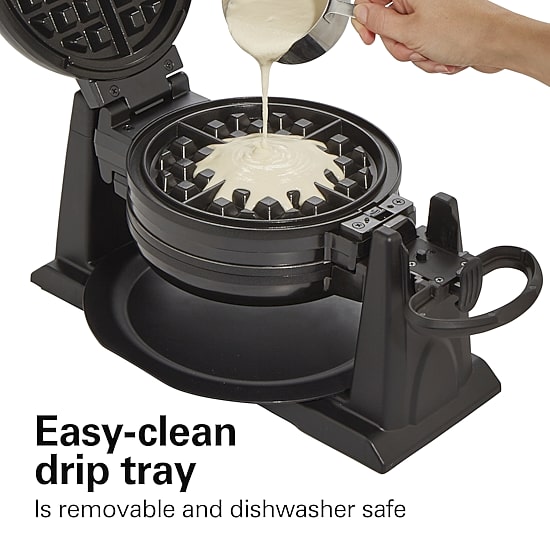 Hamilton Beach Double Belgian Waffle Maker With Removable Plates