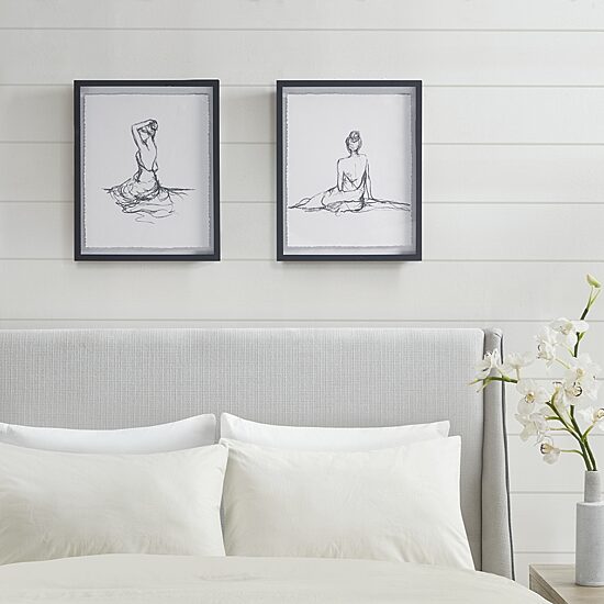 Madison Park Feminine Figures 2-pc. Framed Wall Art Set