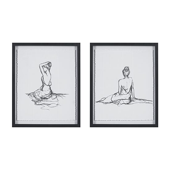 Madison Park Feminine Figures 2-pc. Framed Wall Art Set