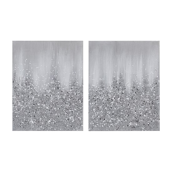 Madison Park Glimmer Heavily Embellished 2pc Set Canvas Art