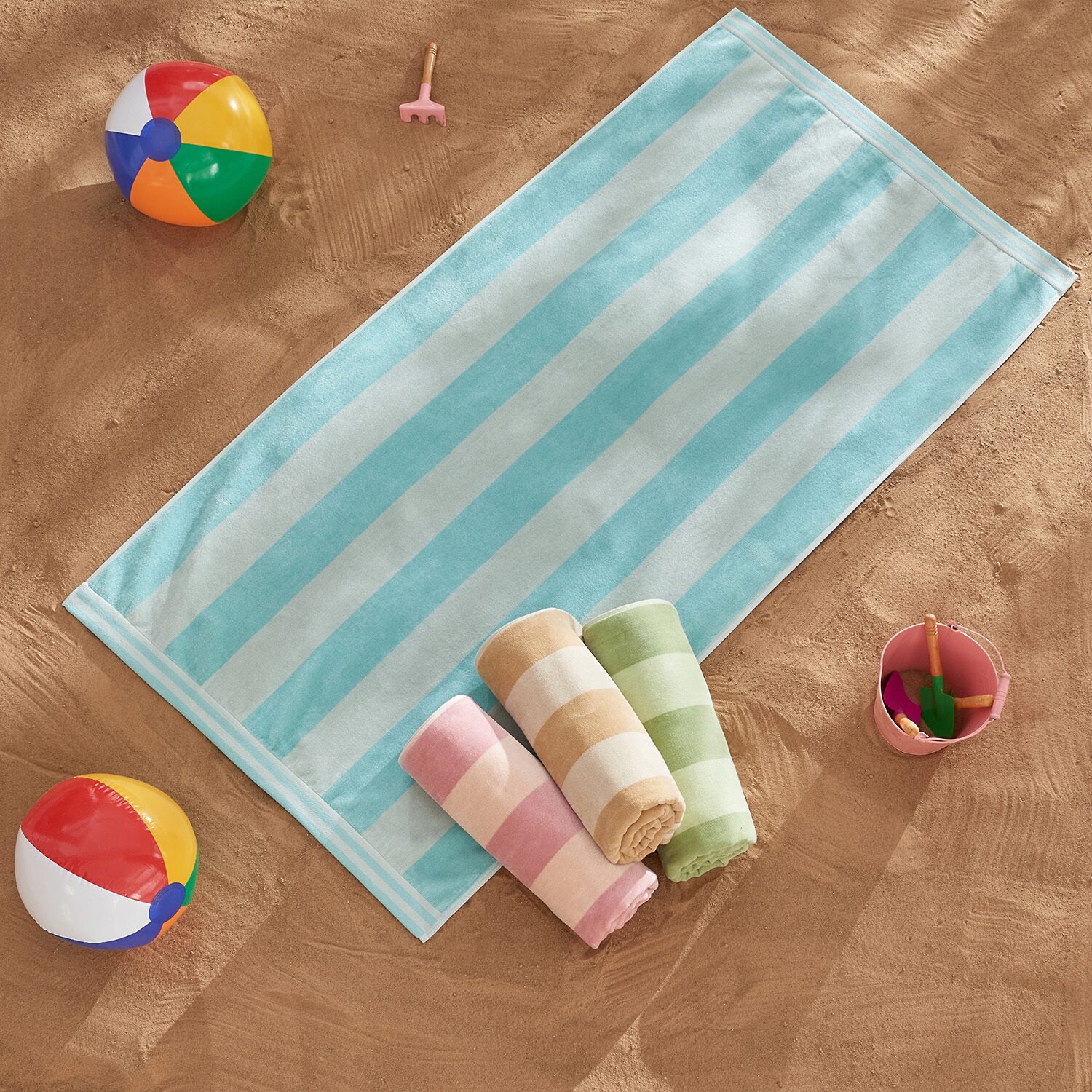 Linery Cabana Stripe 4-pc. Quick Dry Beach Towel