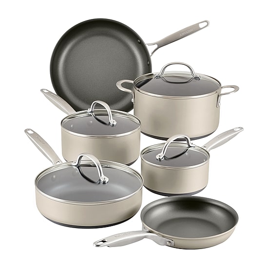 Anolon Achieve Hard Anodized 10-pc. Cookware Set