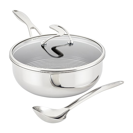Circulon Steelshield Stainless Steel 3.5-qt. Chef Pan with Lid