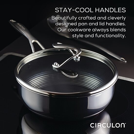 Circulon Steelshield Stainless Steel 3.5-qt. Chef Pan with Lid